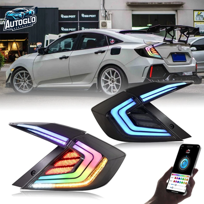 Autoglo Australia Honda Civic 10th Gen RGB Tail Lights 2016–2021