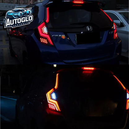 Autoglo Australia Taillights For Honda Jazz 2014-2019 Car Led Rear Lamps