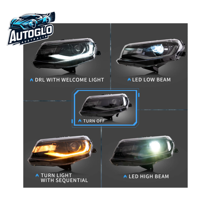 VLAND LED Projector Headlights For Chevrolet / Chevy Camaro LT SS RS ZL LS 2016-2018