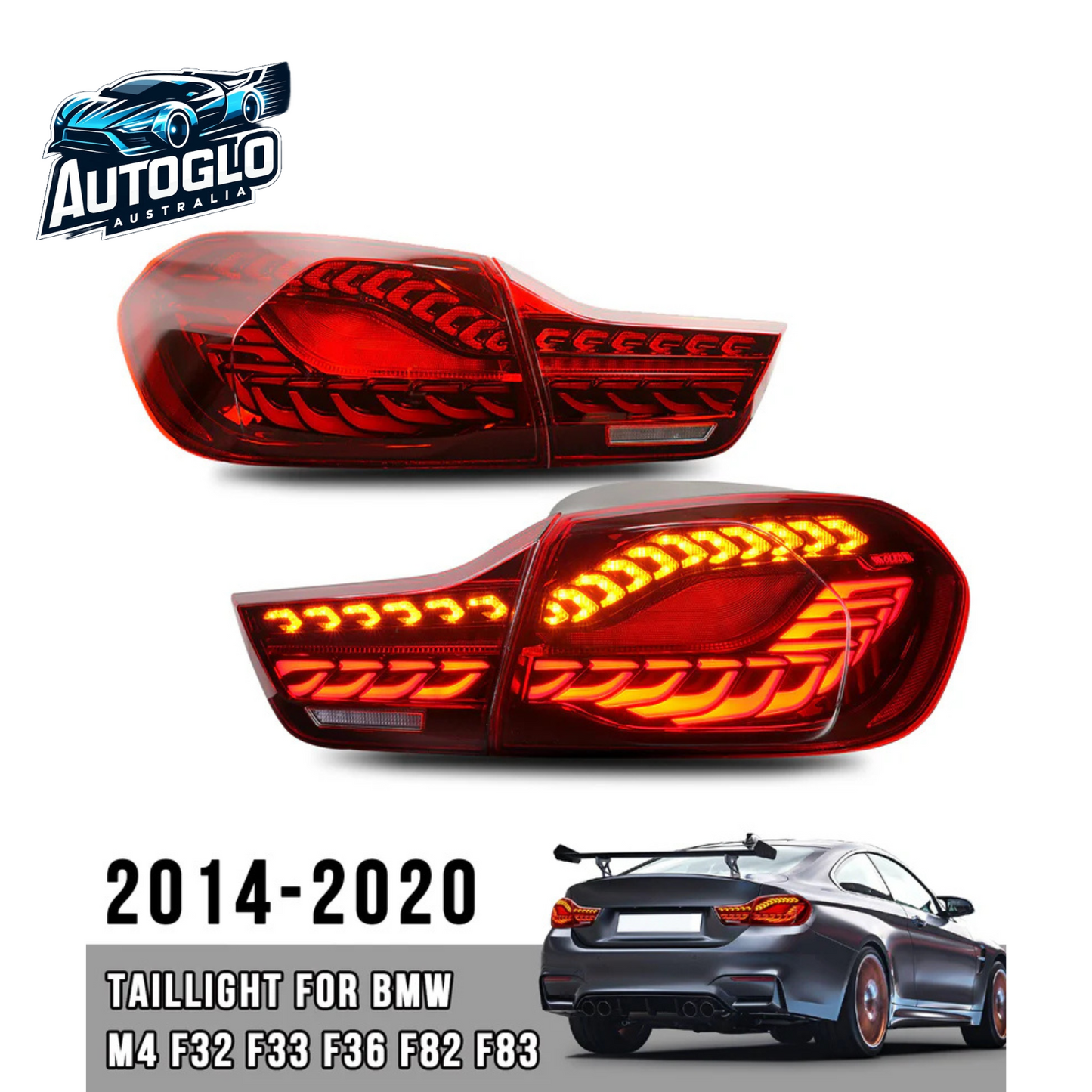 Autoglo Australia LED Tail Lights For BMW M4 F32 F33 F36 F82 F83 2014-2020
