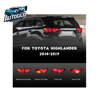 Autoglo Australia LED Tail Lights Fit Toyota Highlander 2014-2019