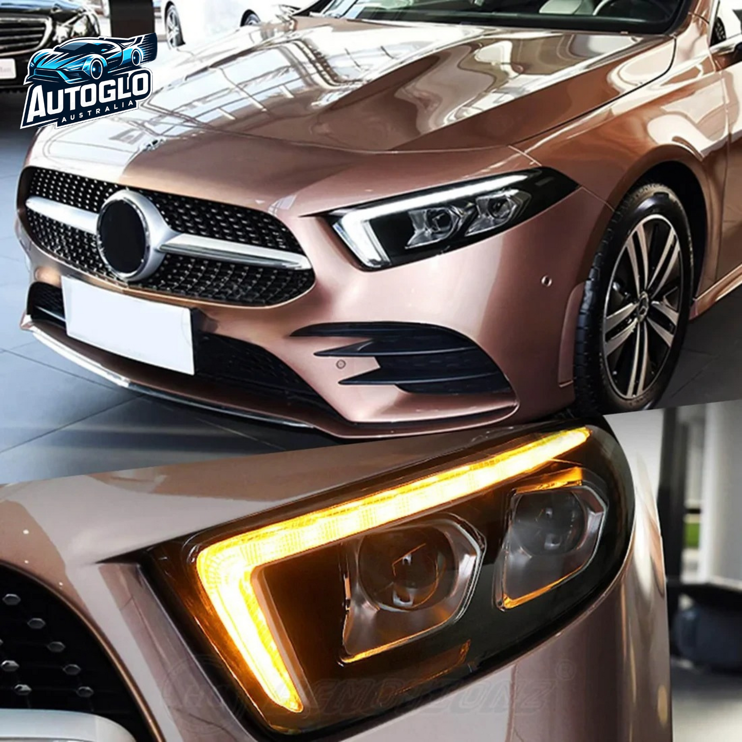 Autoglo Australia LED Headlights for 2018-2022 Mercedes A180