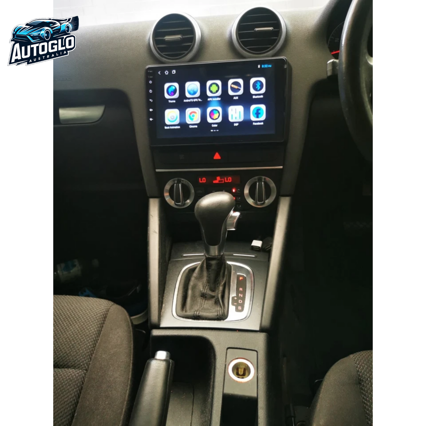 Autoglo Australia 9" (2G+32G) GPS BT WiFi CARPLAY ANDROID Stereo For Audi A3 S3 RS3 8P (2003-12)