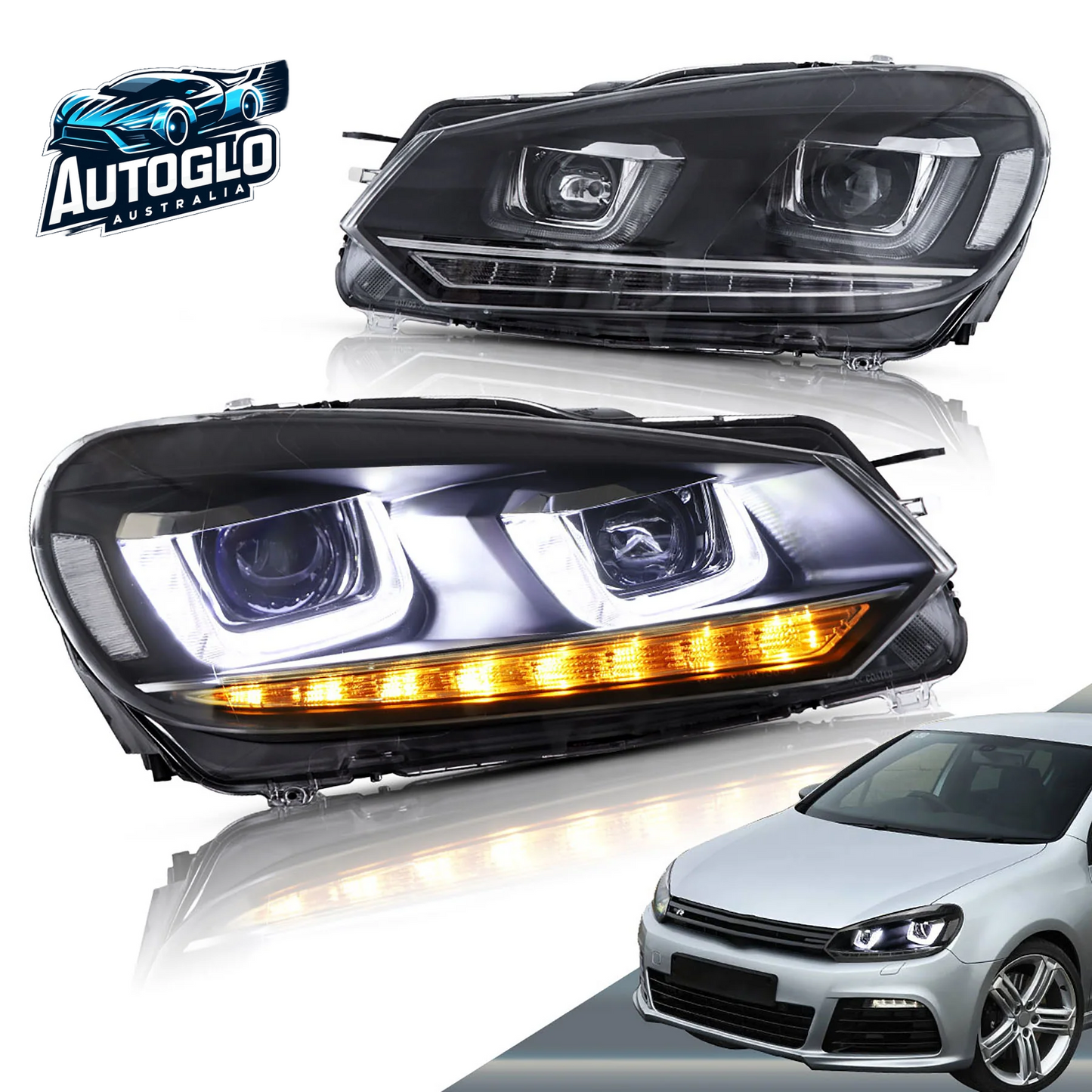 VLAND Projector Headlights for Volkswagen Golf 6 / MK6 2010-2014