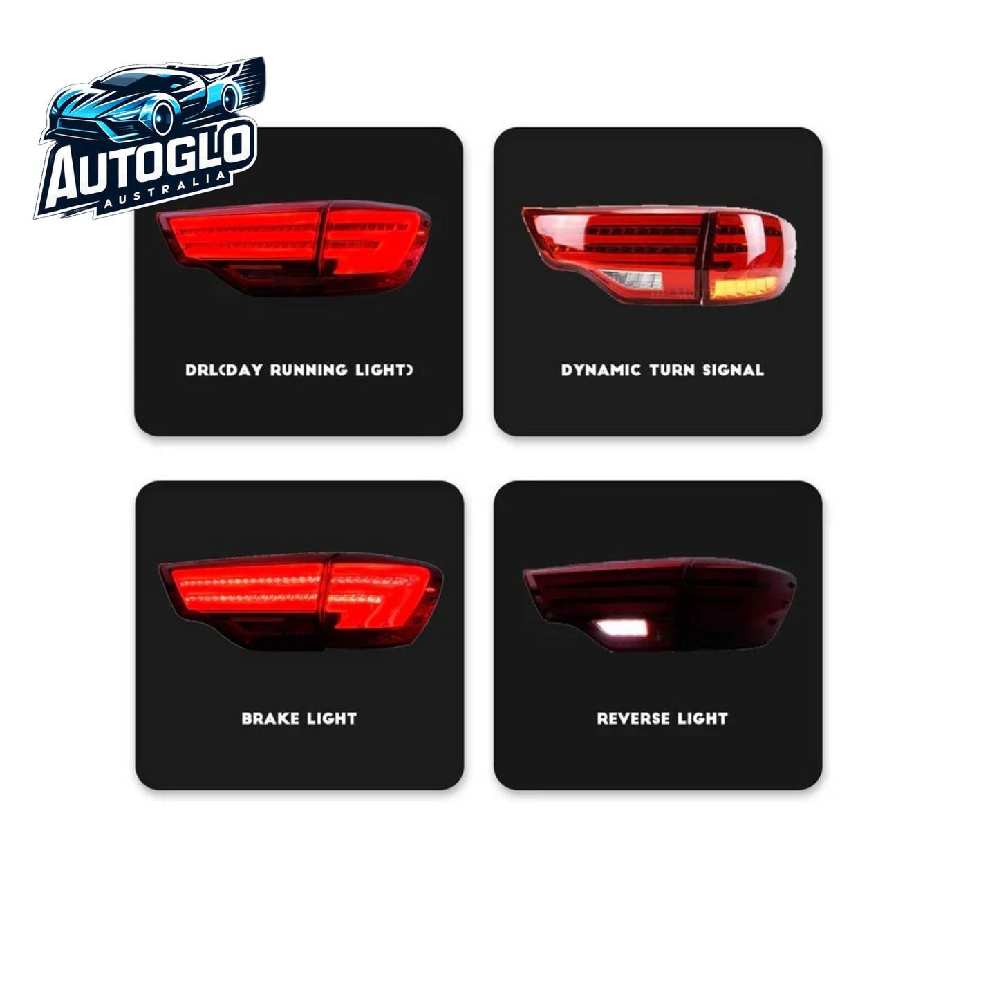 Autoglo Australia Taillights for Toyota Highlander 2014-2019