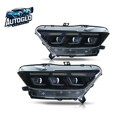 Autoglo Australia LED Headlights for 2015 - 2017 Ford Mustang with startup Animation