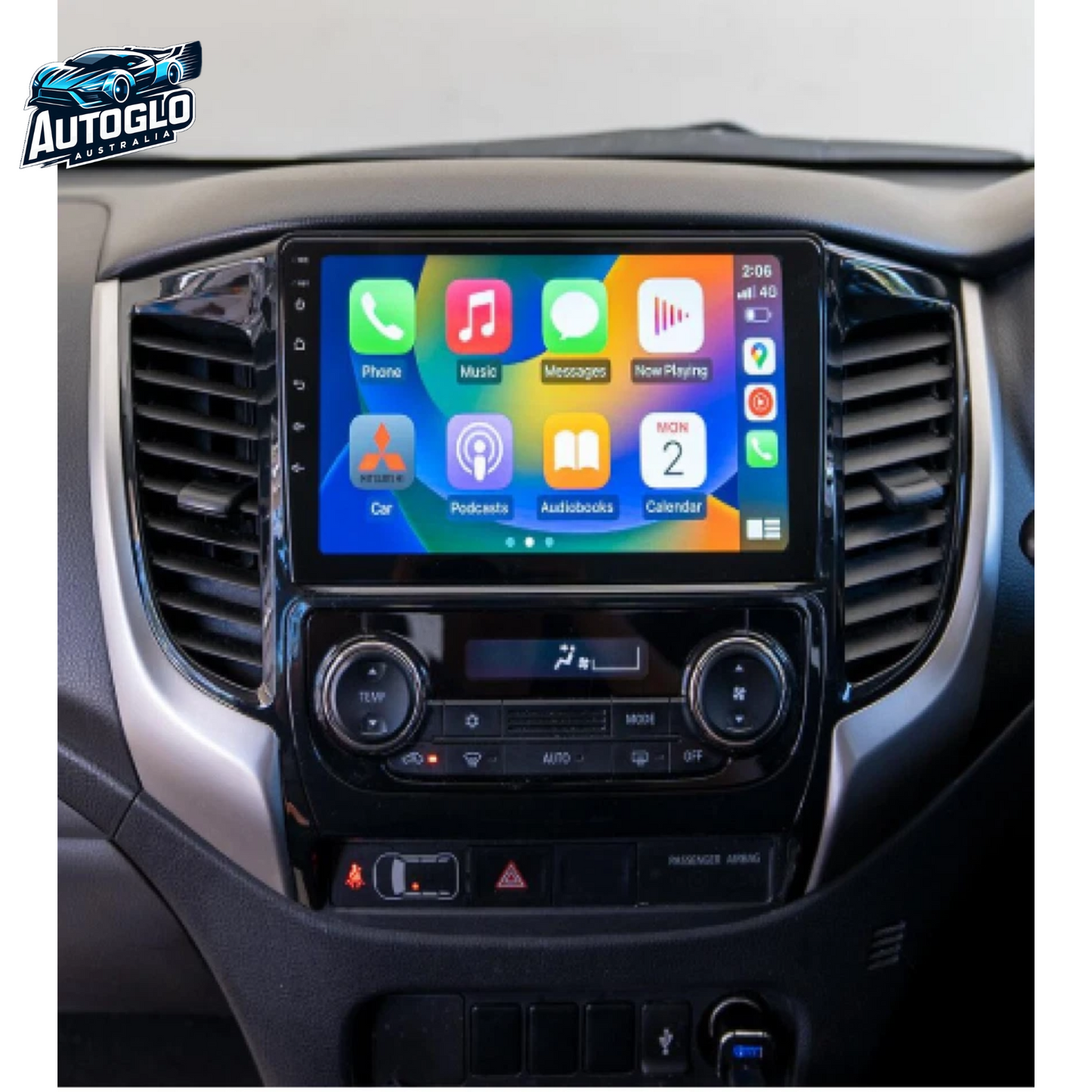 Autoglo Australia 9" Android 13 Carplay BT Stereo for MITSUBISHI TRITON AUTO AC 2GB+32G (2015-21)