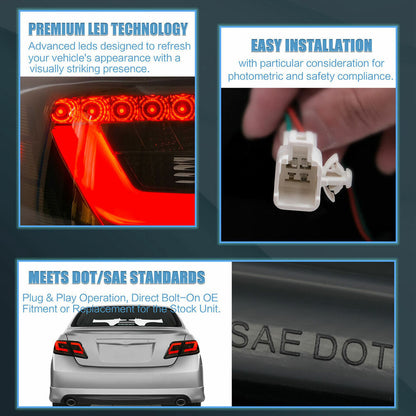 LED Tail Lights for 2006-2011 Toyota Camry with Smoked Lens | Autoglo Australia