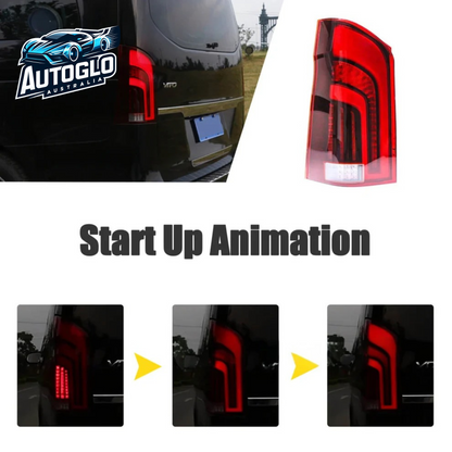 Autoglo Australia Taillights For Benz Vito V250 V260 2016-2021 Car Led Rear Lamps V3