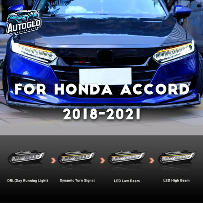 Autoglo Australia LED Headlights For 2018 - 2021 Honda Accord