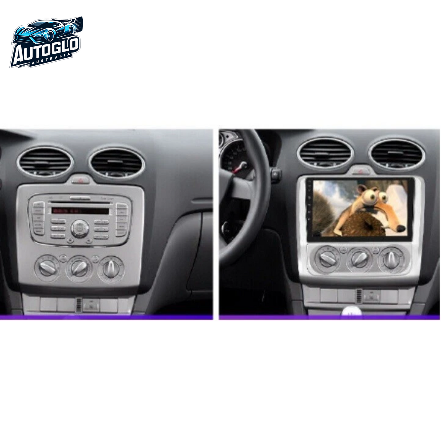 Autoglo Australia 9" (2G+32G) BT WiFi CARPLAY ANDROID Stereo FORD MONDEO FOCUSII (2004-11)