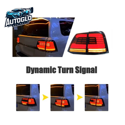 Autoglo Australia LED Tail Lamps For Toyota Land Cruiser 2008-2015