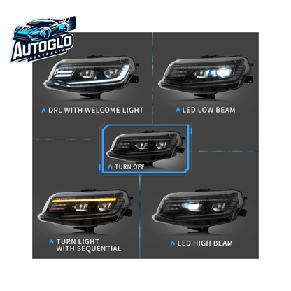 VLAND Projector Headlights For Chevrolet / Chevy Camaro LT SS RS ZL LS 2016-2018
