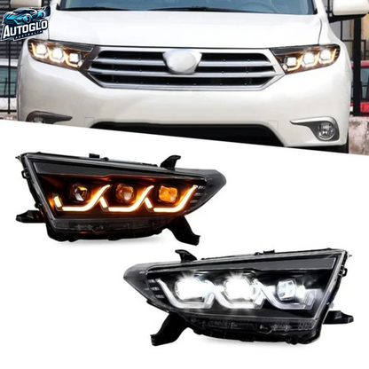 Autoglo Australia 2011-2013 Toyota Highlander LED Headlights Demon eyes