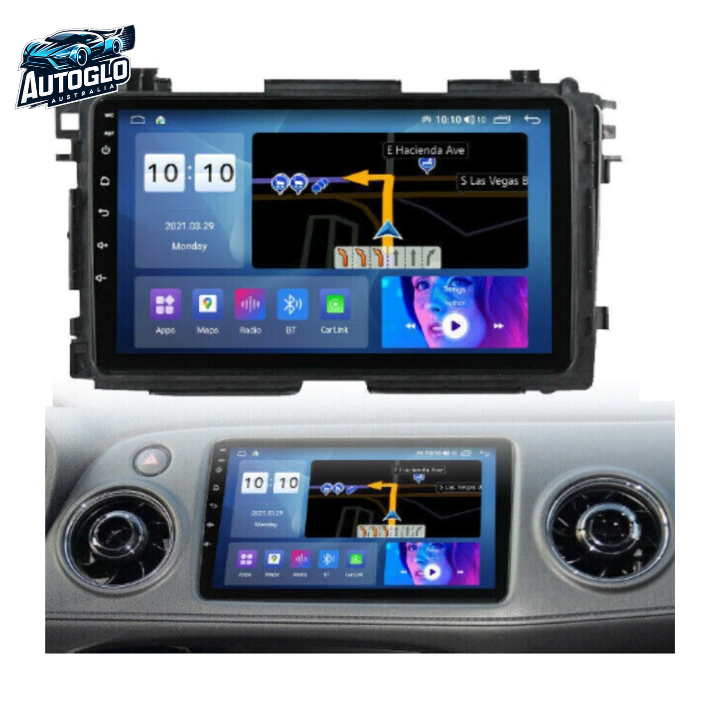 Autoglo Australia 9" (2GB+32G) Android 13 Carplay BT GPS Stereo for HONDA HR-V (2013-18)