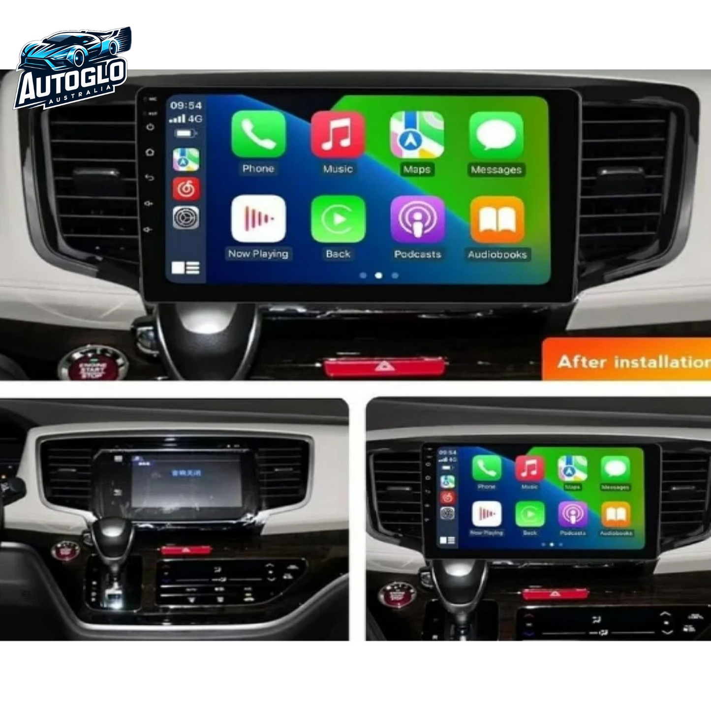 Autoglo Australia 10.1" Android 13 Carplay GPS BT Stereo for HONDA ODYSSEY 2015-19 (2GB+32G)