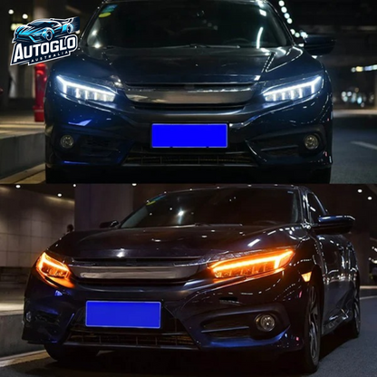 Autoglo Australia LED RGB Headlights For Honda Civic 10th Gen