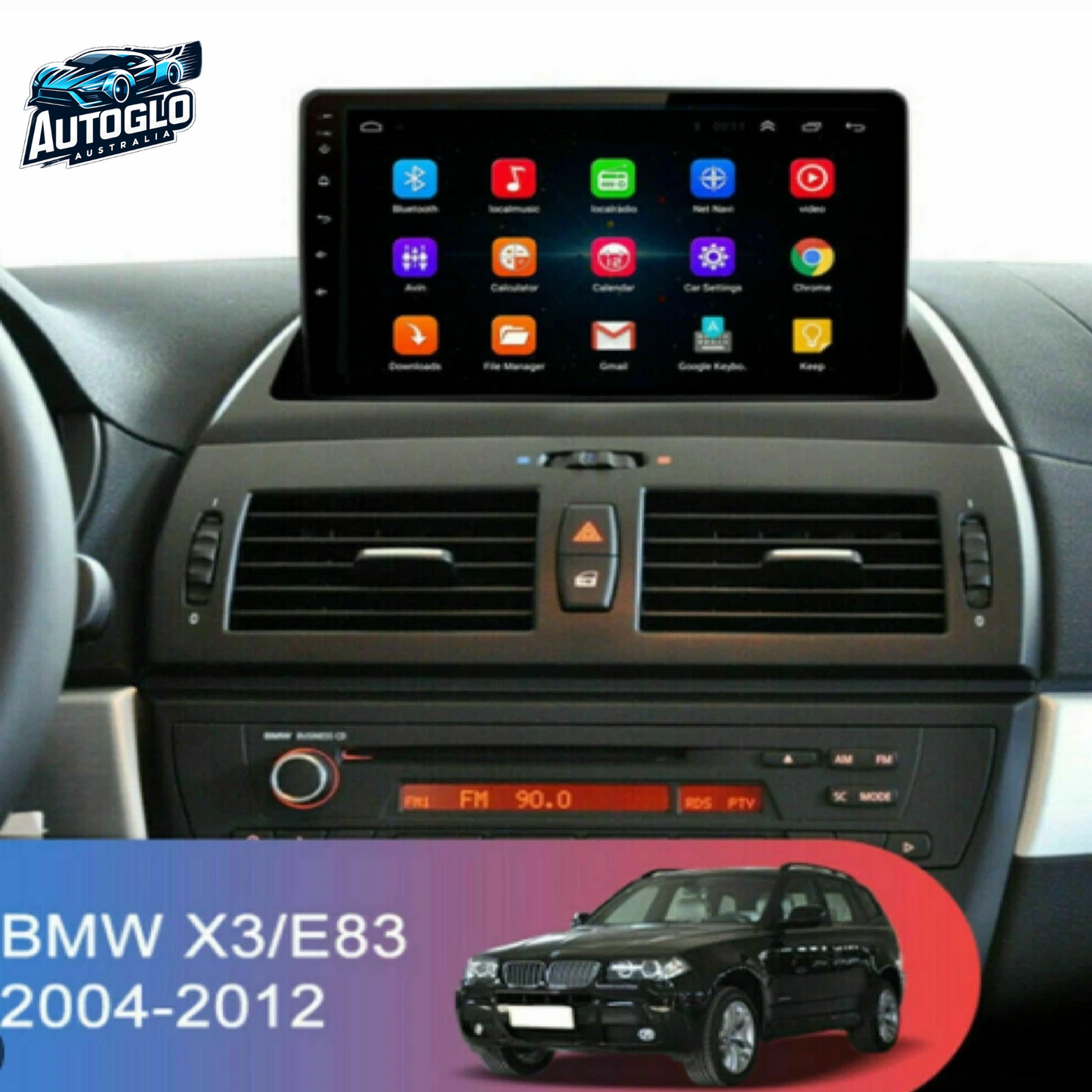 Autoglo Australia 9" (2GB+32G) Android Carplay BT GPS WiFi Stereo for BMW X3 E83 (2004-16)