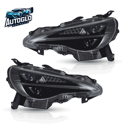 VLAND LED Headlights Blue DRL For 12-21 Toyota 86 Subaru BRZ Projector Headlamps