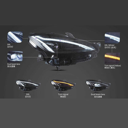 VLAND LED Headlights For 2021-2024 Toyota GR86 /Subaru BRZ ZN8 ZD8 W/Animation