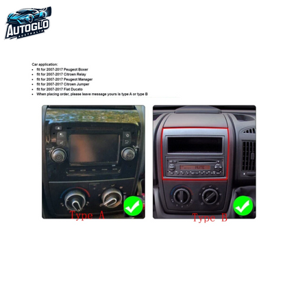 Autoglo Australia 9" Android Carplay BT GPS Stereo FIAT DUCATO PEUGEOT BOXER 2GB+32G (2005+)