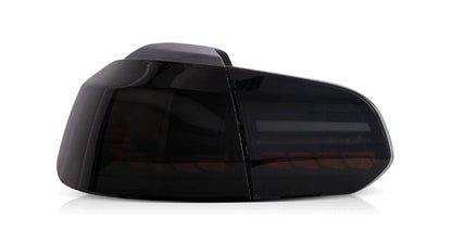 VLAND Smoked LED Tail Lights For 2008-2013 VW Volkswagen Golf6 MK6 W/Sequential