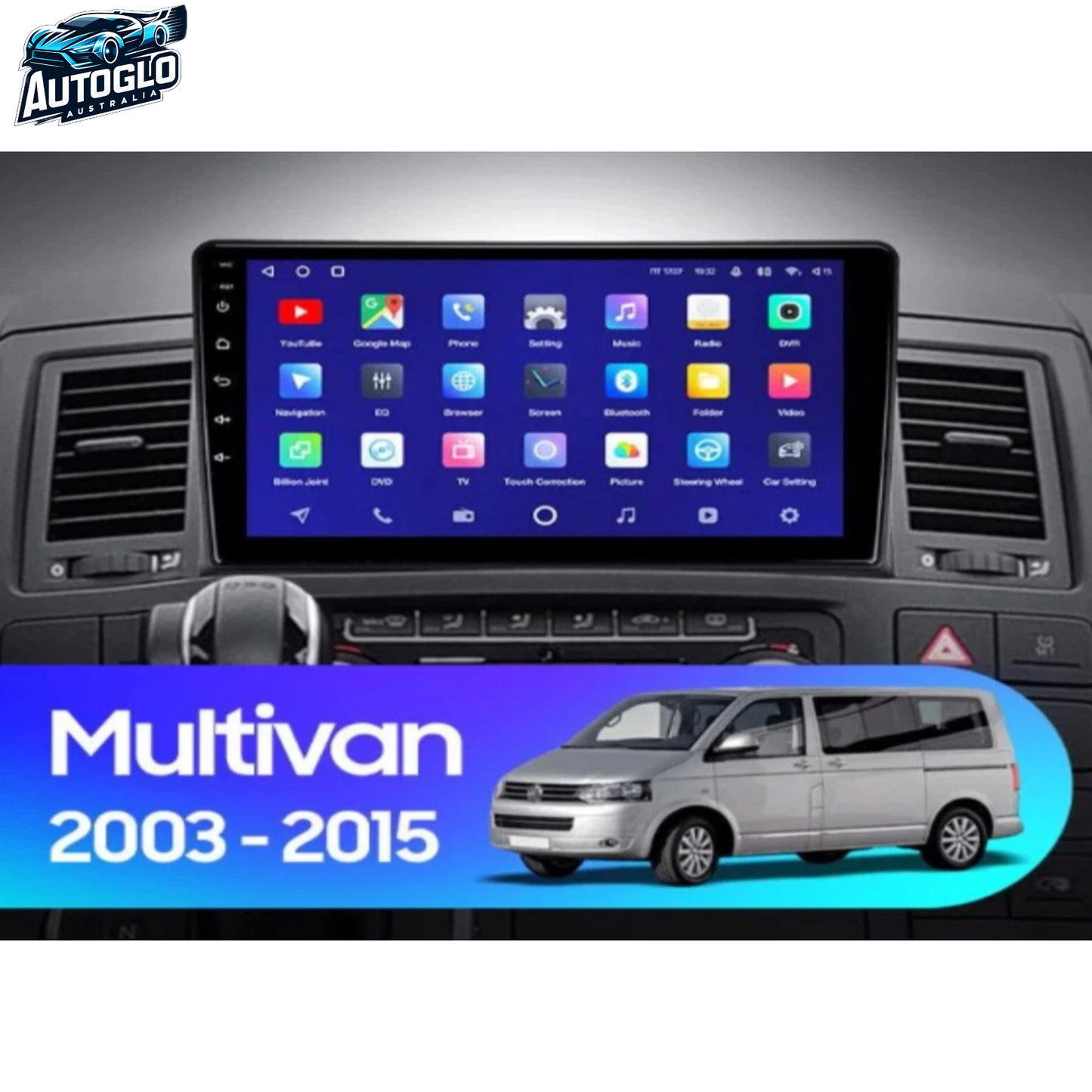Autoglo Australia 9" (2G+32G) GPS BT WiFi CARPLAY Stereo For VW Volkswagen Multivan T5(2003-15)