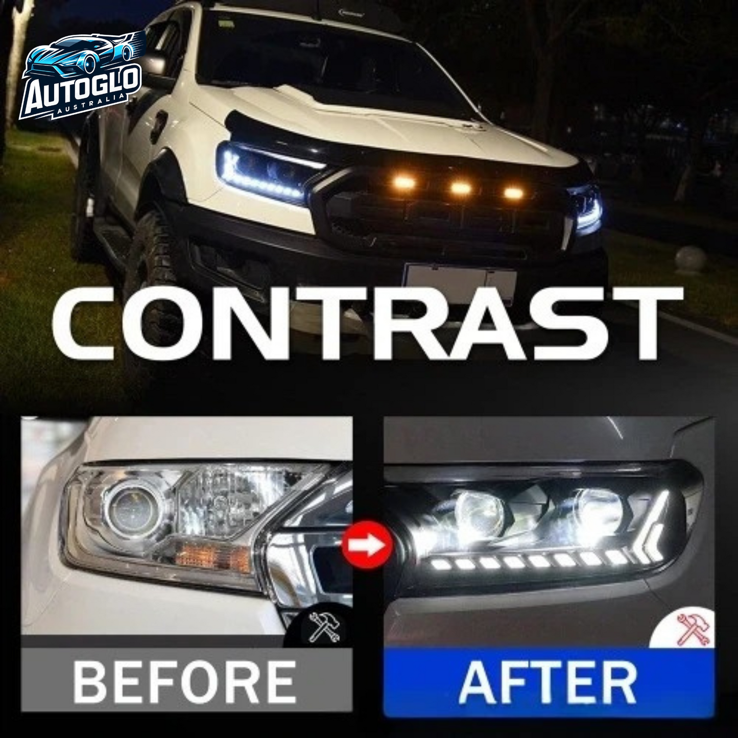 LED Headlights for Ford Ranger 2015-2020 v3
