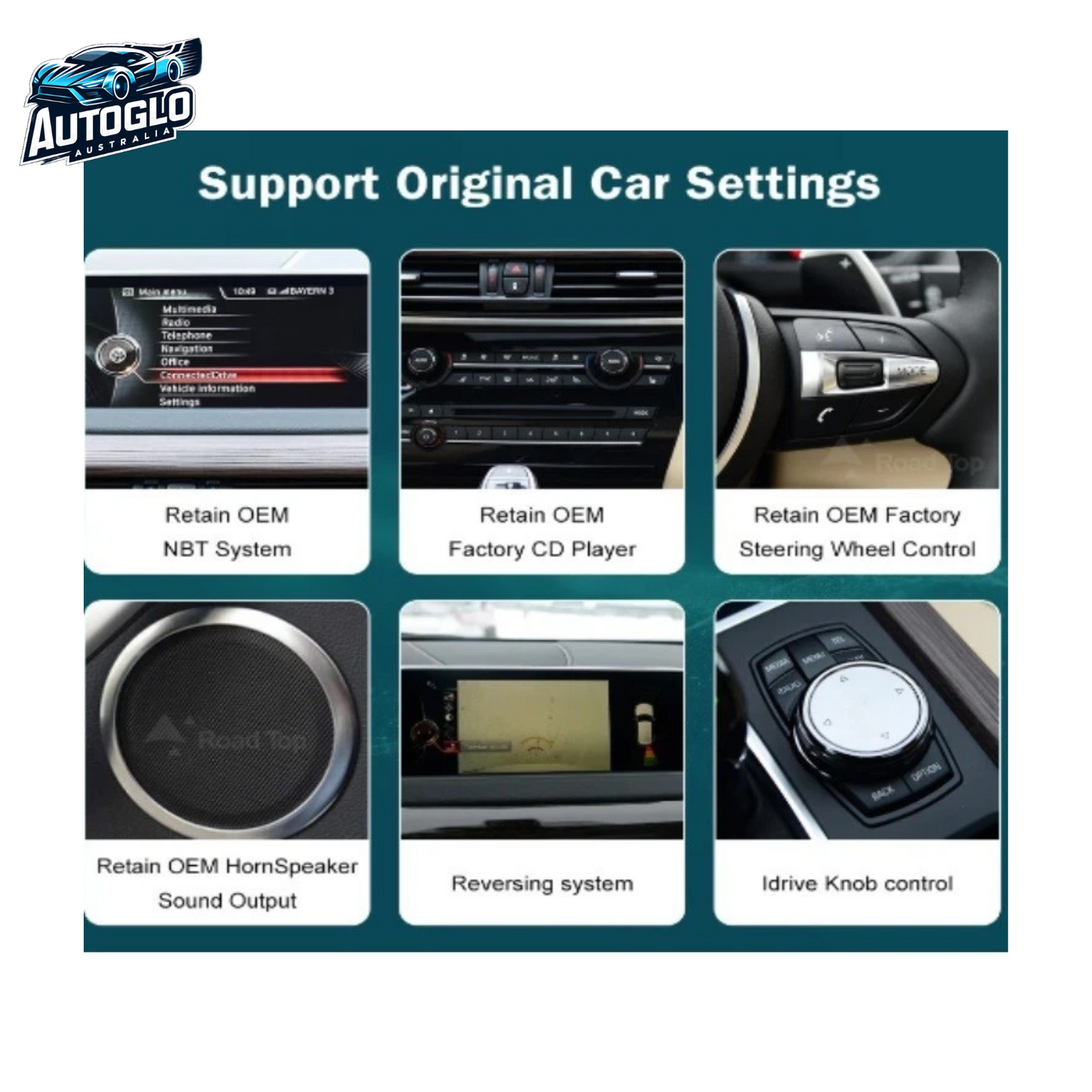 Autoglo Australia BMW X1 E84 12.3" XL FHD Carplay Android BT GPS 4G Auto Stereo (NBT)