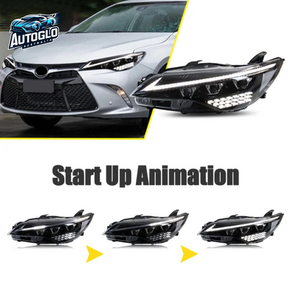 Autoglo Australia LED Headlights For Toyota Camry 2015-2017 DRL Start UP Animation