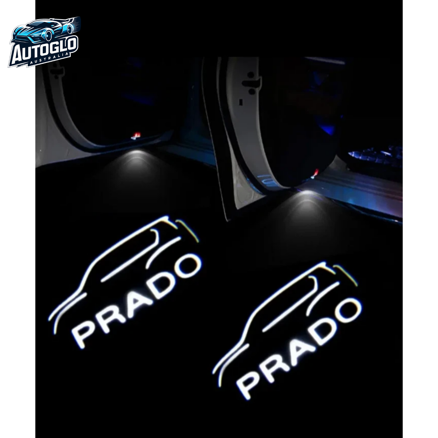 Autoglo Australia For Toyota Prado (2010-2021) car led Door Welcome Lights Logo Projector