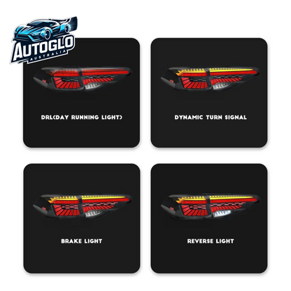 Autoglo Australia Tail Lights For Toyota Corolla 2020-2024 middel east version with Intermediate lamp