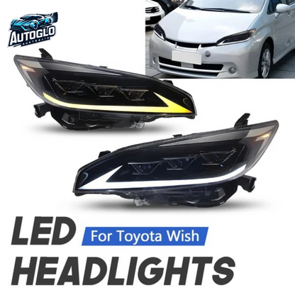 Autoglo Australia LED Headlights For Toyota Wish 2th Gen AE20 2009-2017