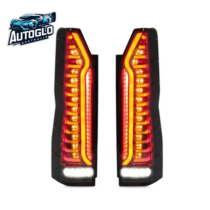 Autoglo Australia LED Tail Lights For Toyota Hiace 6th H300 2019-2023 Sequential with Animation DRL