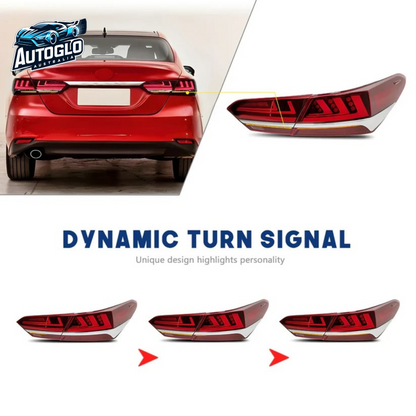 Autoglo Australia Taillights Fit/For Toyota Camry 2018-2024 With silver strip