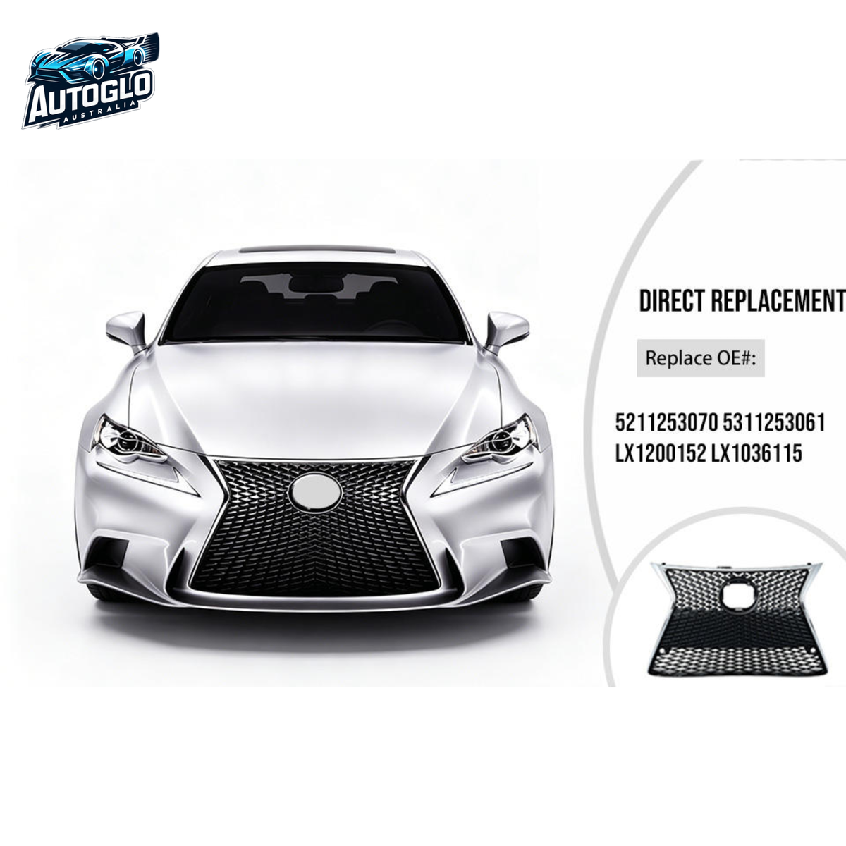 Autoglo Australia Lexus IS250/IS350 2013–2014 F Sport Chrome Grille