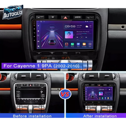 Autoglo Australia 9" CarPlay Android GPS BT WiFi Stereo For PORSCHE CAYENNE (2002-10) 2+32GB