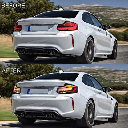 VLAND smoked LED Tail Lights for BMW M2 F22/F23/F87 (2014-2020)