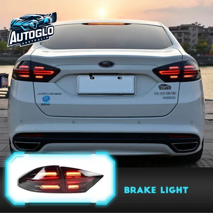 Autoglo Australia LED Tail Lights For Ford Fusion Mondeo 2013-2016 Dark Smoked Porsche Style 4PCS