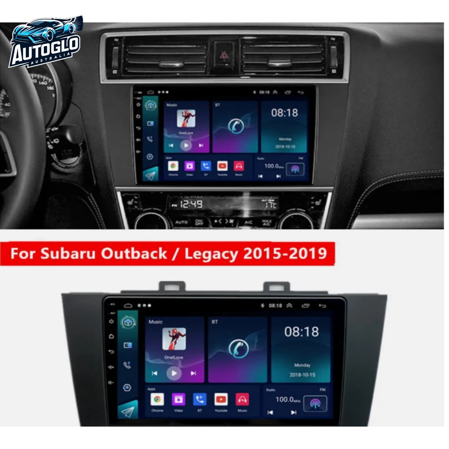 Autoglo Australia 9" (2G+32G) GPS BT WiFi CARPLAY Stereo For SUBARU LEGACY OUTBACK (2012-15)