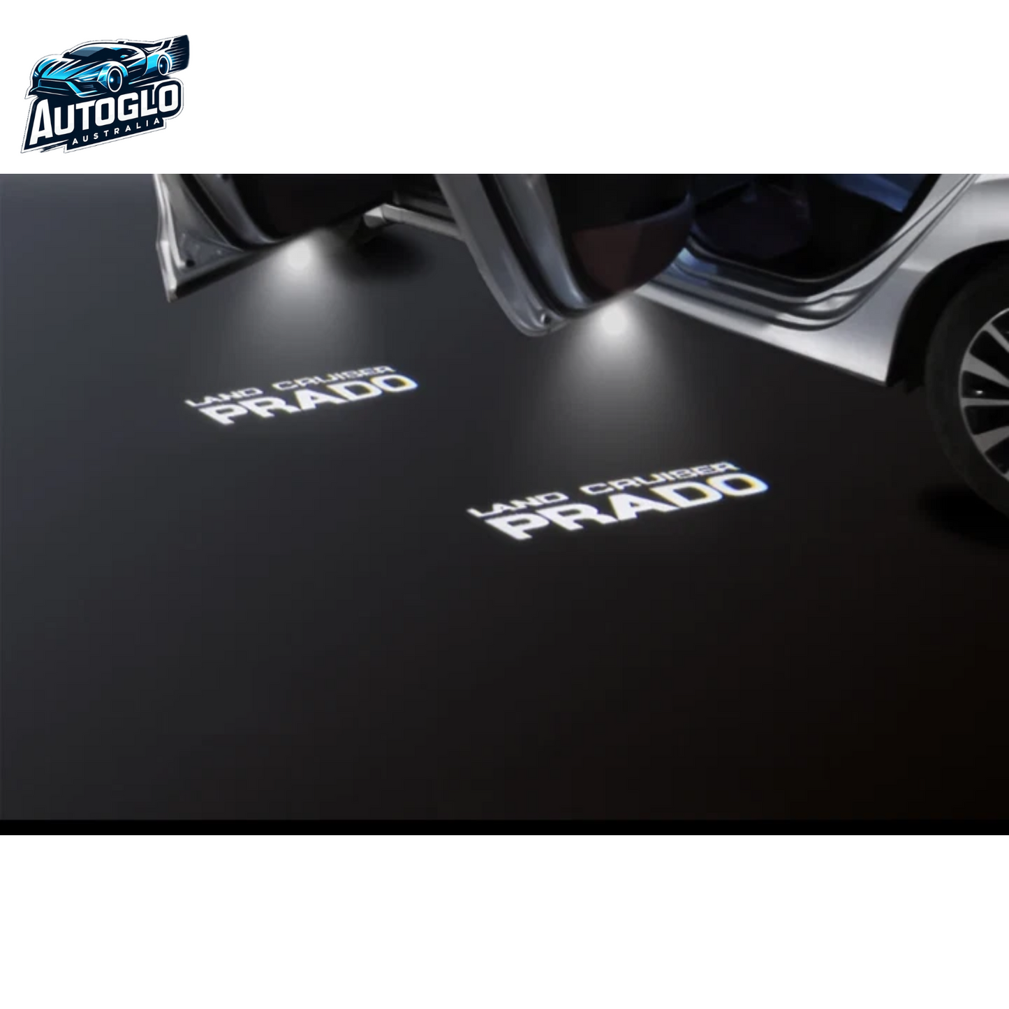 Autoglo Australia For Toyota Prado (2010-2021) car led Door Welcome Lights Logo Projector
