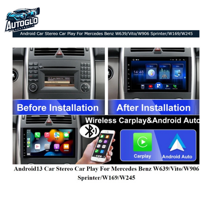 Autoglo Australia 10.1" Android 13 Stereo Carplay for MERCEDES BENZ W639 VITO 2GB+32G (2013-18)