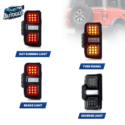 Autoglo Australia LED Tail Lights for Ford Bronco 6th Gen 2021–2024