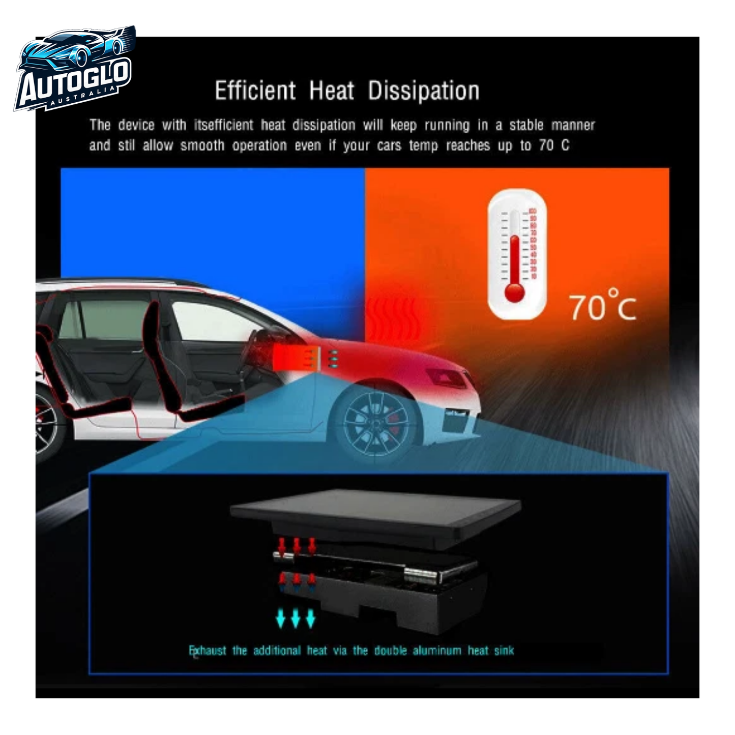 Autoglo Australia 9" CarPlay Android For HYUNDAI ELANTRA (2015-19) GPS BT WiFi (2GB+32GB)