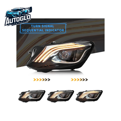VLAND LED Headlight for Mercedes-Benz S-Class W222 6th Gen 2014-2017 w/ Blue DRL