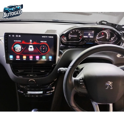 Autoglo Australia 10" (2+32GB) CarPlay Android 13.0 BT GPS WiFi Stereo For Peugeot 208 (2012 -16)