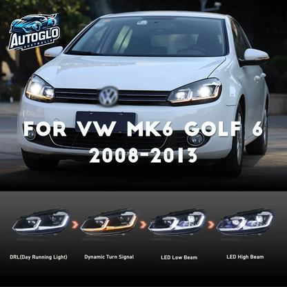 Autoglo Australia For 2008-2013 VW MK6 Golf 6 Projector Headlights