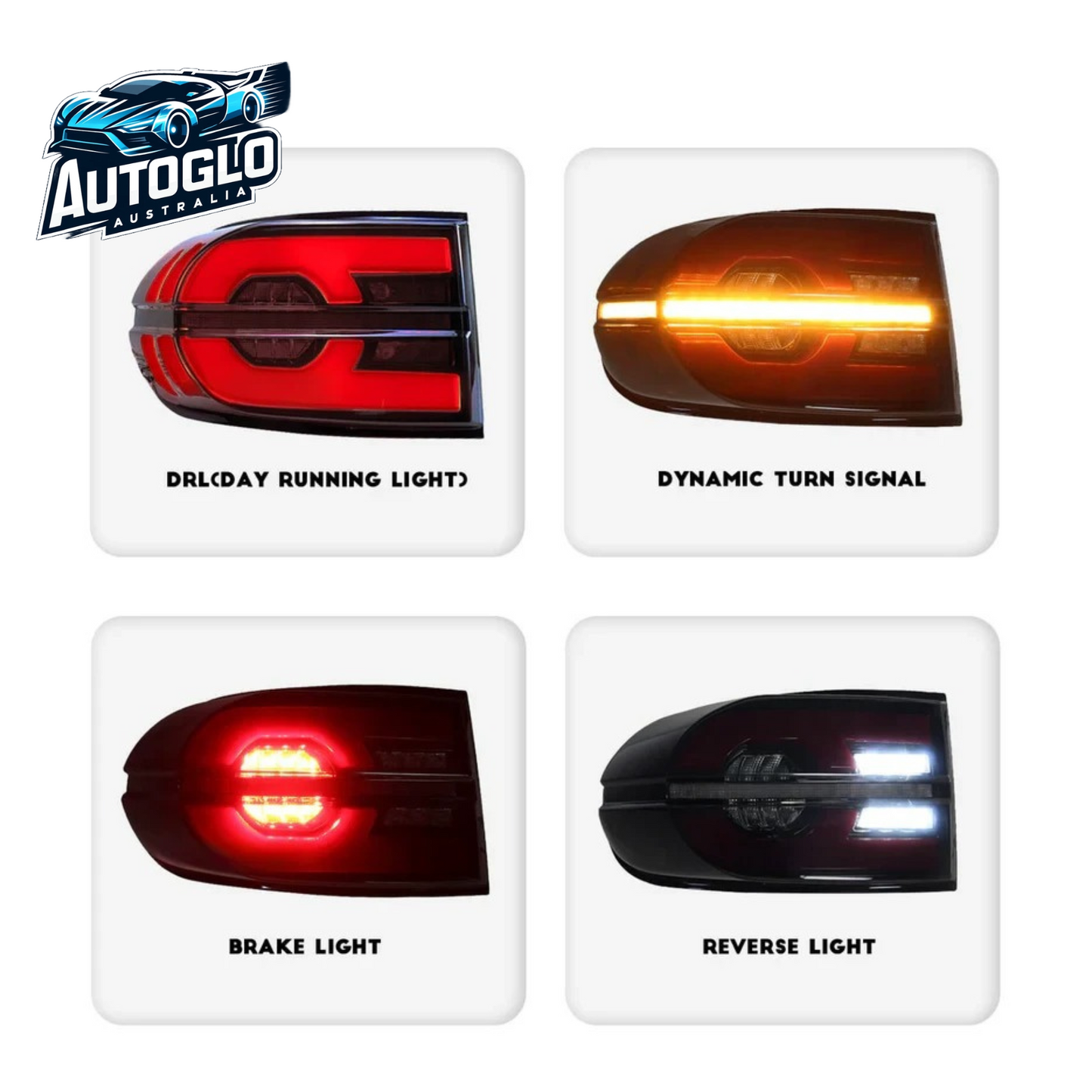 Autoglo Australia LED Tail Lights For Toyota FJ Cruiser 2007-2015