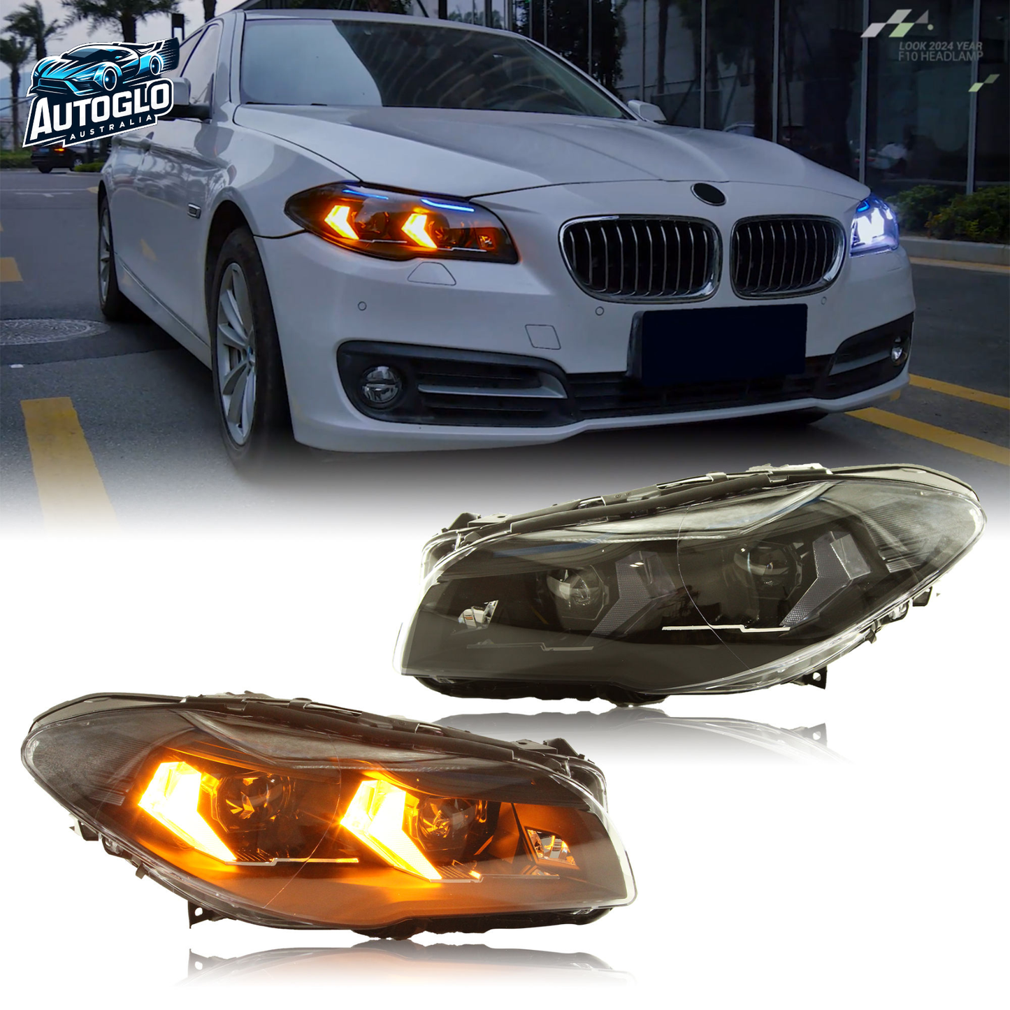 Autoglo Australia Headlamp for BMW 5 Series 2011–2017