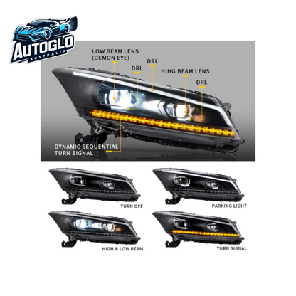 VLAND Dual Beam Headlights For Honda Accord 2008-2012